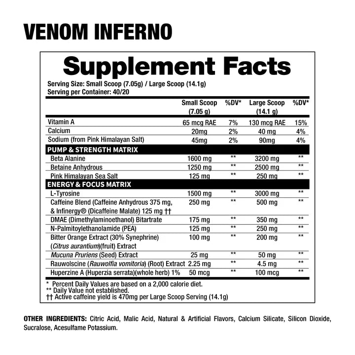 Pre-Entreno Venon Inferno Dragon´s Blood