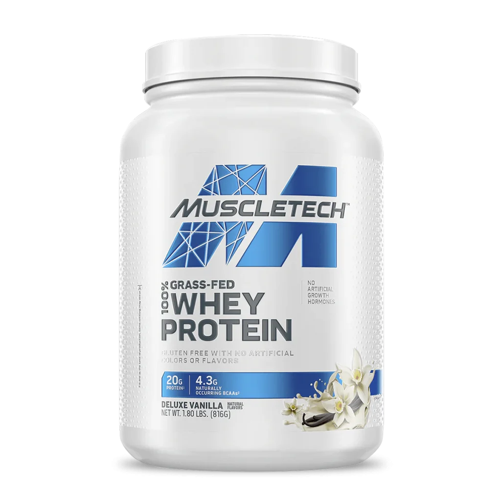 MUSCLETECH GRASS FED  100% WHEY PROTEIN 1.8 Lb